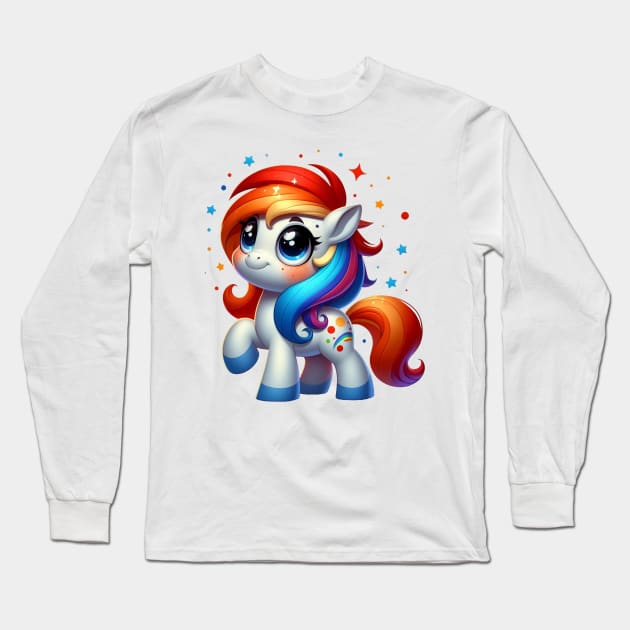 Cute Pony Long Sleeve T-Shirt by Dmytro